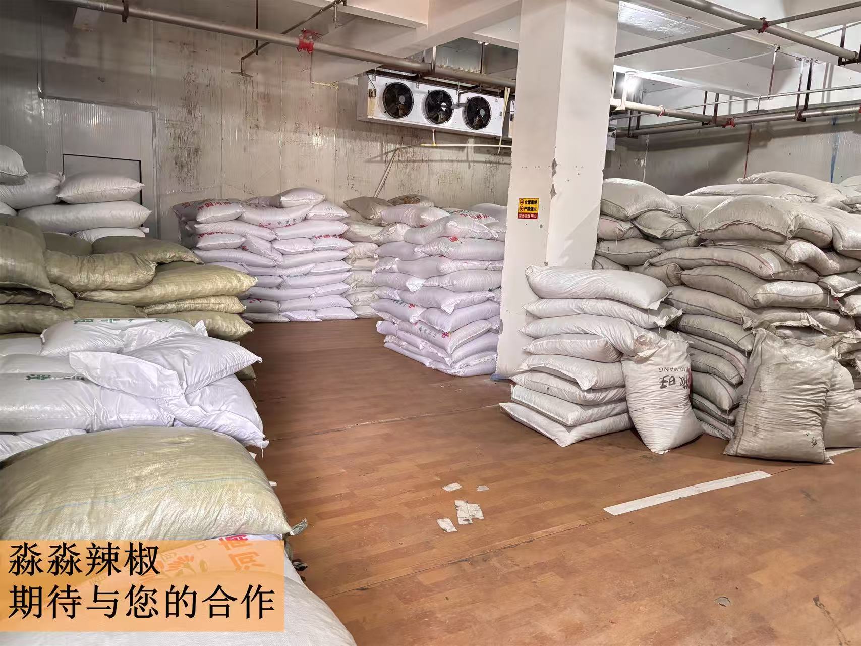 淼淼辣椒干辣椒库存现场
